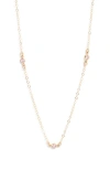 Set & Stones Birthstone Station Necklace In Gold