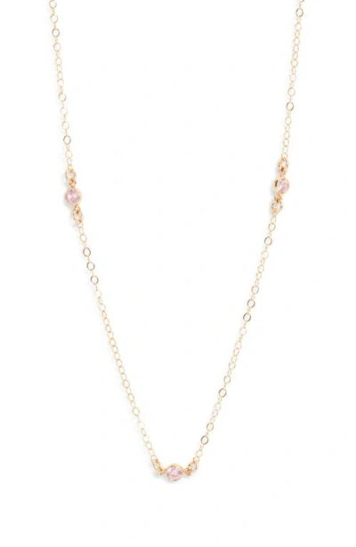 Set & Stones Birthstone Station Necklace In Gold
