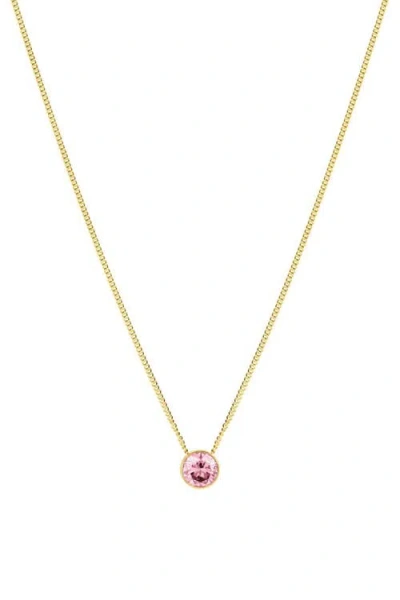 Set & Stones Birthstone Station Necklace In Gold
