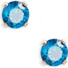 Set & Stones Birthstone Stud Earrings In Blue