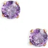Set & Stones Birthstone Stud Earrings In Purple