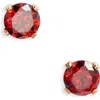 Set & Stones Birthstone Stud Earrings In Red