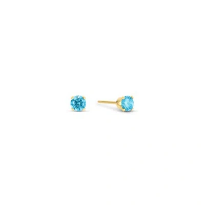 Set & Stones Birthstone Studs In Blue