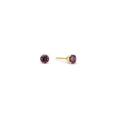 Set & Stones Birthstone Studs In Burgundy