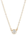 Set & Stones Blake Cubic Zirconia Pendant Necklace In Gold