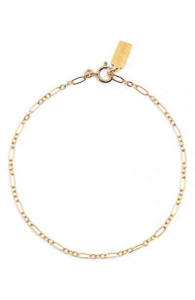 Set & Stones Bridgette Paperclip Station Bracelet In Gold