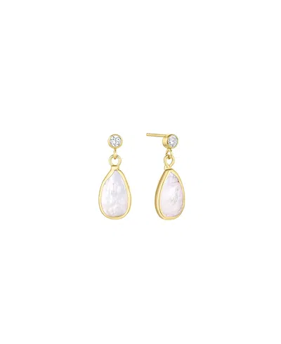 Set & Stones Camille Pearl Earrings In Gold