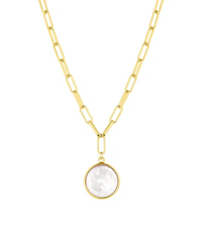 Set & Stones Capri Pearl Pendant Necklace In Gold