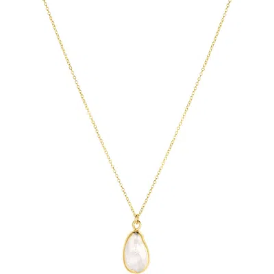 Set & Stones Carrie Baroque Pearl Necklace In Gold