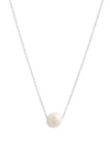 Set & Stones Charlize Freshwater Pearl Necklace In Silver