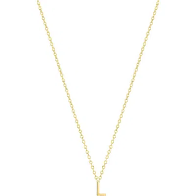 Set & Stones Cheyenne Initial Necklace In Gold