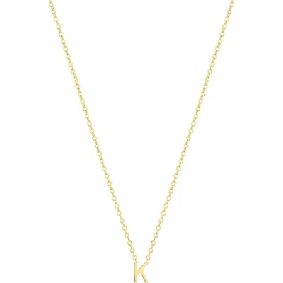 Set & Stones Cheyenne Initial Necklace In Gold