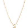 Set & Stones Cheyenne Initial Pendant Necklace