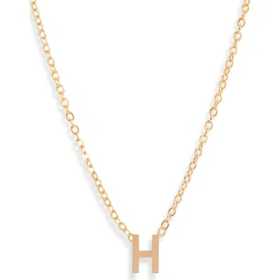 Set & Stones Cheyenne Initial Pendant Necklace In Gold