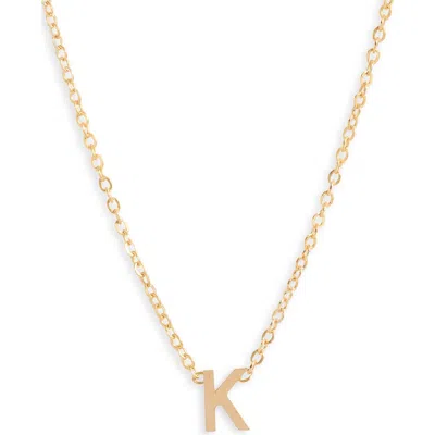 Set & Stones Cheyenne Initial Pendant Necklace In Gold