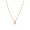 Set & Stones Cheyenne Initial Pendant Necklace In Gold/a