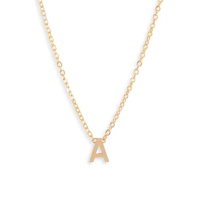 Set & Stones Cheyenne Initial Pendant Necklace In Gold/a