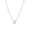 Set & Stones Cheyenne Initial Pendant Necklace In Gold/b