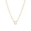 Set & Stones Cheyenne Initial Pendant Necklace In Gold/c