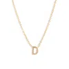 Set & Stones Cheyenne Initial Pendant Necklace In Gold/d