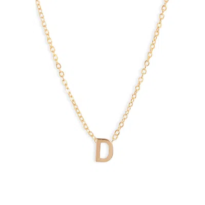 Set & Stones Cheyenne Initial Pendant Necklace In Gold/d
