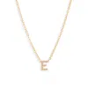 Set & Stones Cheyenne Initial Pendant Necklace In Gold/e