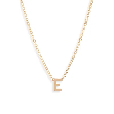 Set & Stones Cheyenne Initial Pendant Necklace In Gold/e