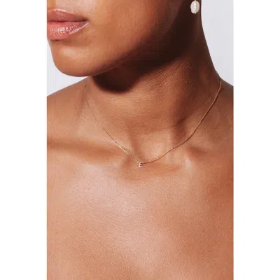 Set & Stones Cheyenne Initial Pendant Necklace In Gold/g