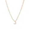 Set & Stones Cheyenne Initial Pendant Necklace In Gold/j