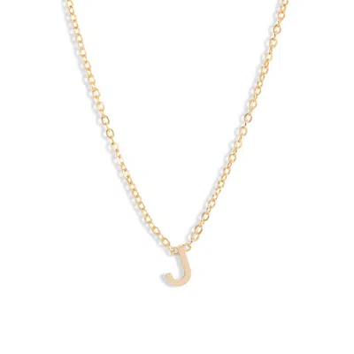 Set & Stones Cheyenne Initial Pendant Necklace In Gold/j