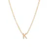 Set & Stones Cheyenne Initial Pendant Necklace In Gold/k
