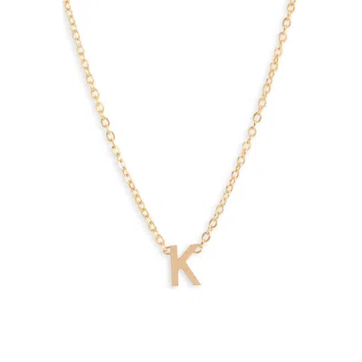 Set & Stones Cheyenne Initial Pendant Necklace In Gold/k