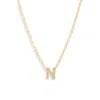 Set & Stones Cheyenne Initial Pendant Necklace In Gold/n