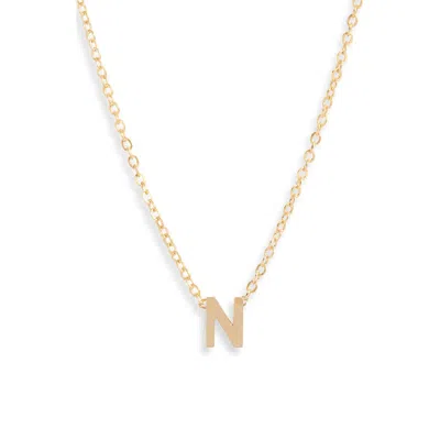 Set & Stones Cheyenne Initial Pendant Necklace In Gold/n