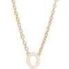 Set & Stones Cheyenne Initial Pendant Necklace In Gold/o