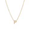 Set & Stones Cheyenne Initial Pendant Necklace In Gold/p