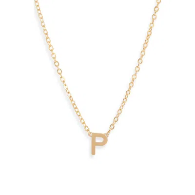 Set & Stones Cheyenne Initial Pendant Necklace In Gold/p