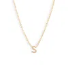 Set & Stones Cheyenne Initial Pendant Necklace In Gold/s