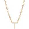 Set & Stones Cheyenne Initial Pendant Necklace In Gold/t
