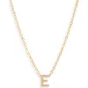 Set & Stones Cheyenne Initial Pendant Necklace In Gold/v