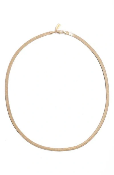 Set & Stones Clea Long Chain Necklace In 4mm Gold