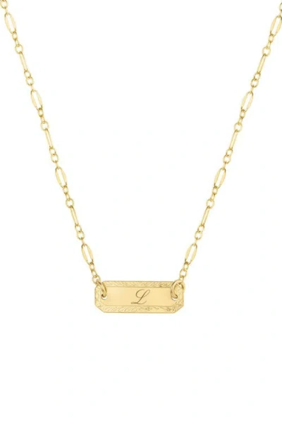 Set & Stones Cora Initial Necklace In Gold