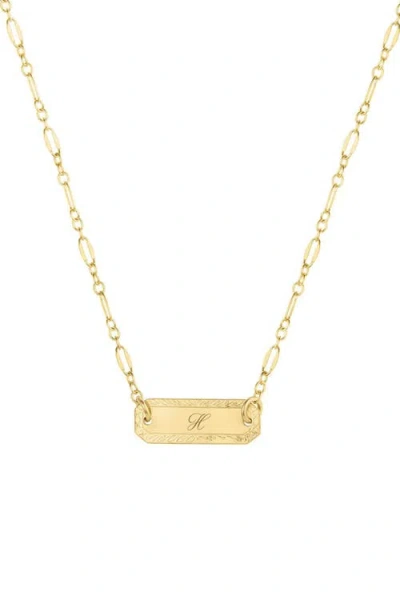 Set & Stones Cora Initial Necklace In Gold