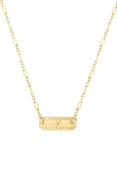 Set & Stones Cora Initial Necklace In Gold