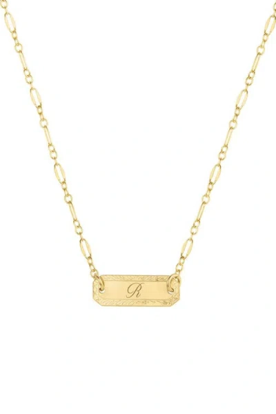 Set & Stones Cora Initial Necklace In Gold
