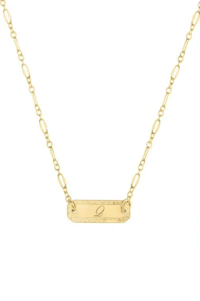 Set & Stones Cora Initial Necklace In Gold