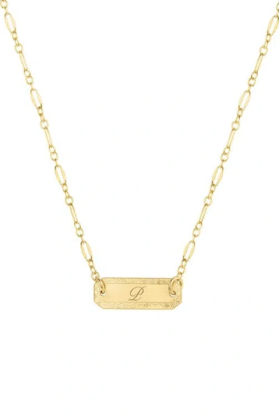 Set & Stones Cora Initial Necklace In Gold