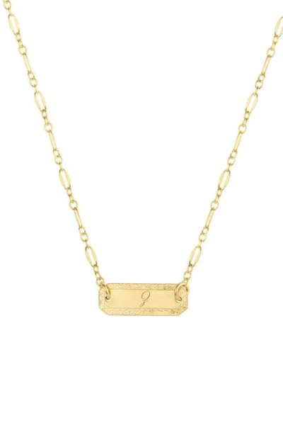 Set & Stones Cora Initial Necklace In Gold