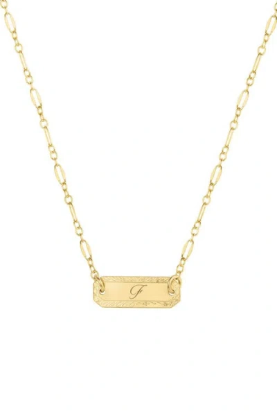 Set & Stones Cora Initial Necklace In Gold