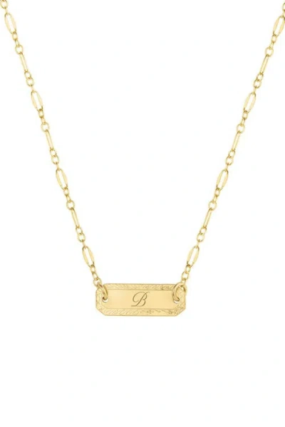 Set & Stones Cora Initial Necklace In Gold